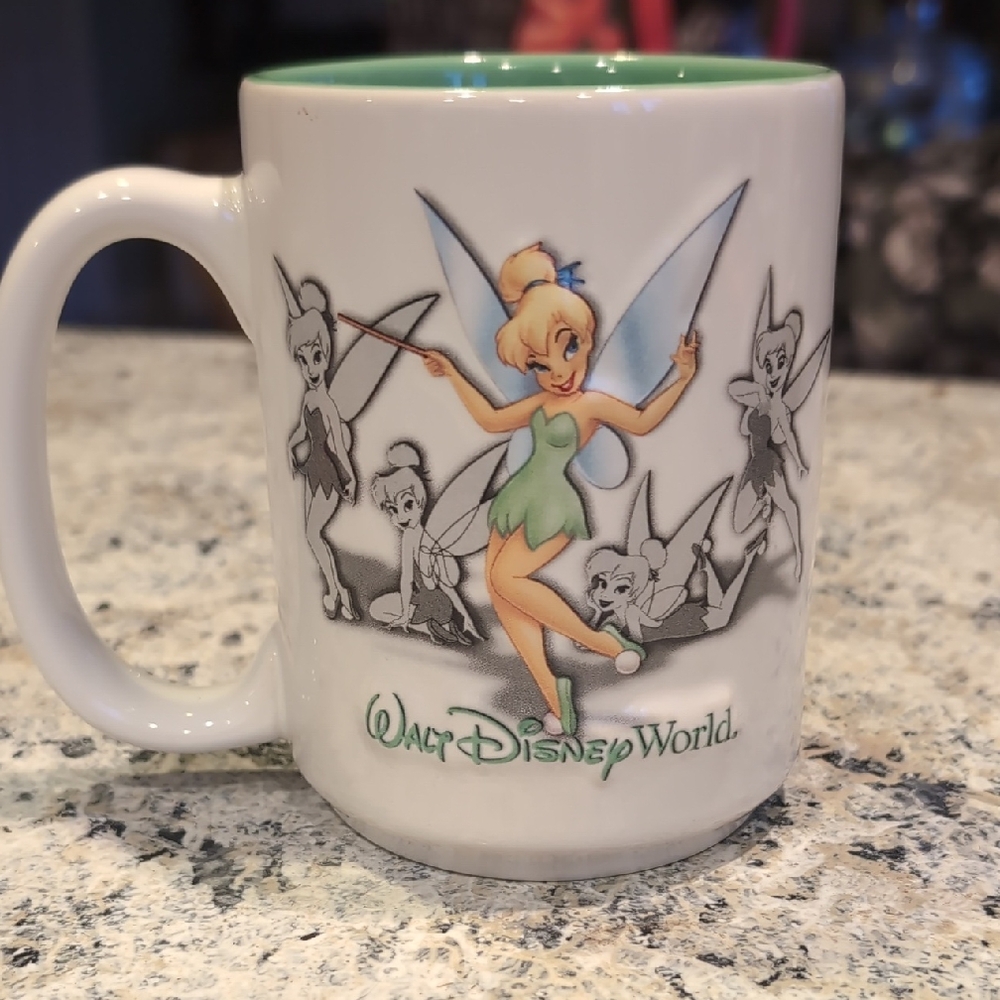 Tinkerbell Walt Disney Raised 3D Imagery Coffee Mug, 16 Oz.